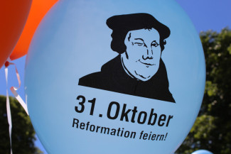 Luftballon mit Reformationstag