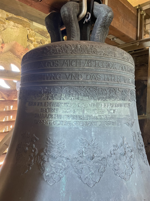 Inschrift an Glocke I